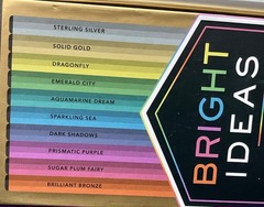 BRIGHT IDEAS BY CHRONICLE BOOKS, SET OF 10 METALLIC COLORED PENCILS PLUS BONUS!!