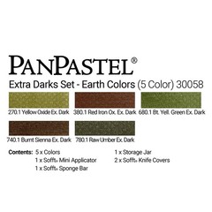 PanPastel Artist Pastels by GOLDEN, Earth Colors Set, 5 Color, Toy