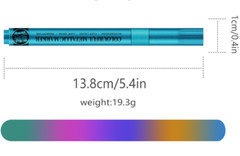12 Colors Glitter Paint Pens, Acrylic Glitter Markers 1-5mm Soft Tip