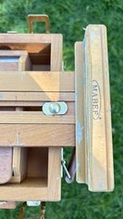 Mabef Italian Made French Style Field Easel Paint Box w/ Estate Provenance