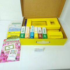 RISO Print Gocco B6 Set Screen Printing Machine Kit Yellow Box Ink Vintage
