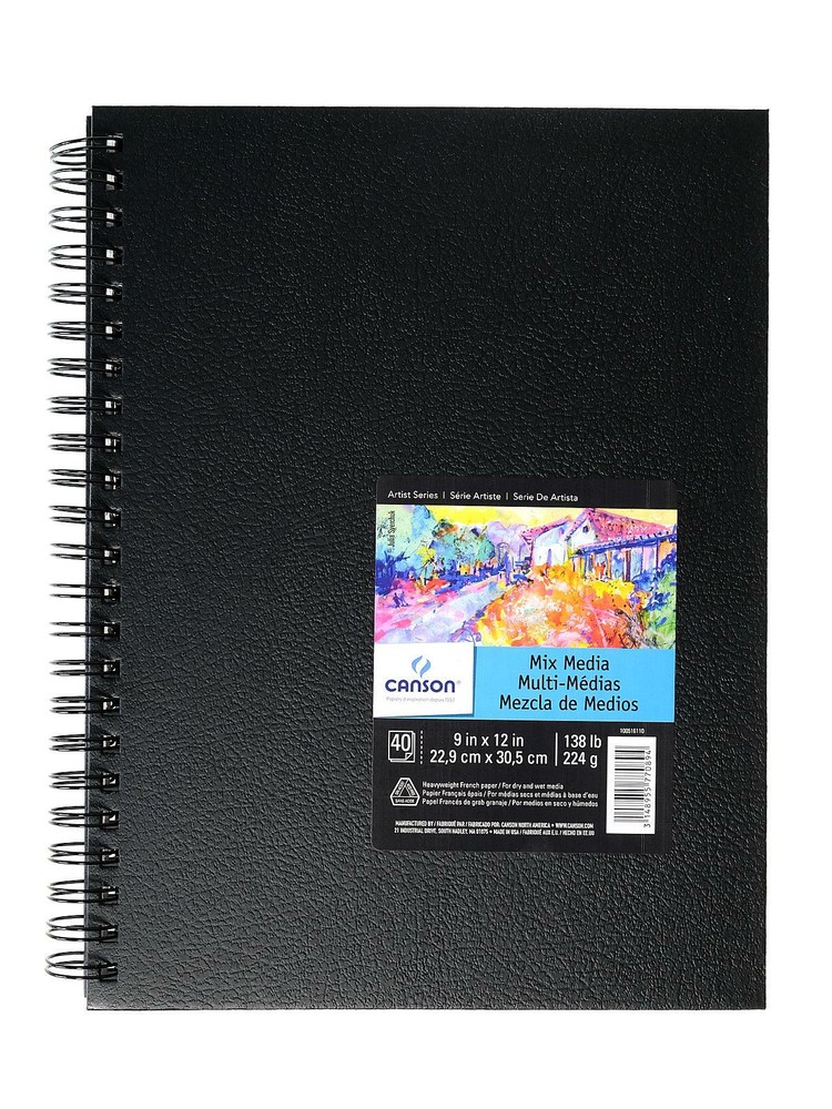 Canson Mixed Media Art Books – 9 in. x 12 in. heavy weight 40 sheets