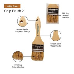 Chip Paint Brushes – 24-Pack Chip Brushes in Assorted Sizes for Paints, Stains
