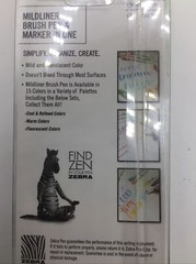 New Zebra Midliner Brush Pen & Marker Cool & Refined set 5-pk Water resistant