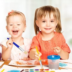 30 Pcs Paint Brushes for Kids – Colorful Kids Paint Brushes Big Chubby Toddle…