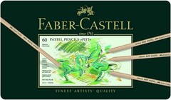 Faber-Castell 60-Piece Pitt Pastel Pencils in A Metal Tin