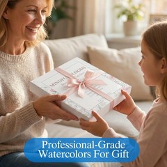 Watercolor Workbook for Beginners,18 Floral Water Coloring Book,Relaxing & Ea…