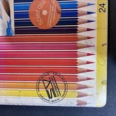 Vintage Faber Castell West Germany Watercolor Colored Pencils Set 23 Art F/S