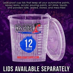 12 Ounce (350ml) Graduated Plastic Mixing Cups (Box of 20) – Paint Mixing Cup…