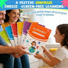 Magic Grooved Handwriting Practice Book Set Reusable 3-8 Years 6 Books Kids