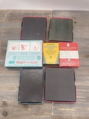 Lot Of 6 Vintage Crayons And Art Supplies All Different, All Used, Partial Packs