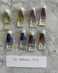 Kusakabe Single Pigment Artist Watercolor Quarter Pan Sample Set Of 8 Colors
