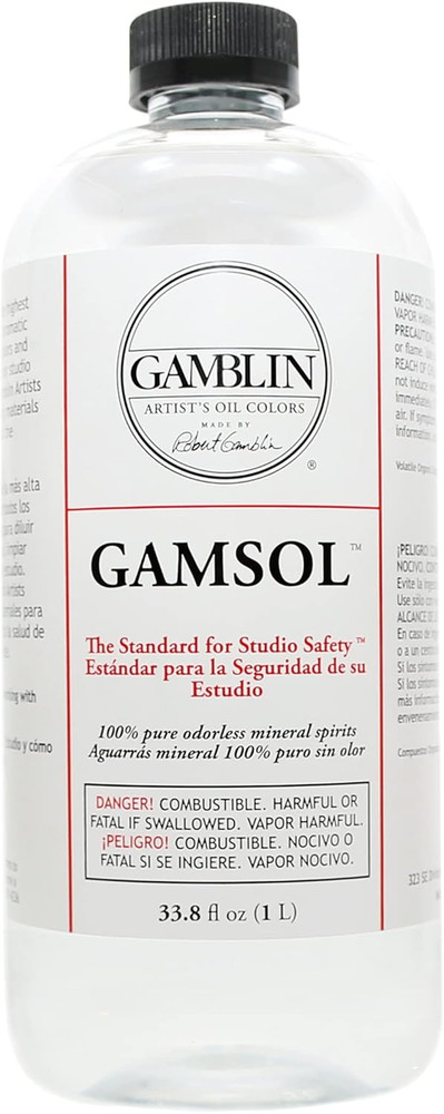 Artists’ Grade Gamsol Oil Color Size: 1 Liter, 33.8 Fl. Oz.