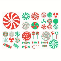 1set 6pcs 6 styles Hexagon PET Hollow Out Drawing Painting Stencils