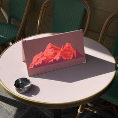 MAYJOYDIY 2pcs Layered Mountain Stencil 11.7×8.3 inches,