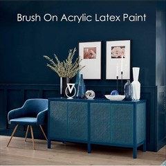 Indoor/Outdoor Acrylic Latex Paint – ½ Pint Gloss Black, Rust Resistant