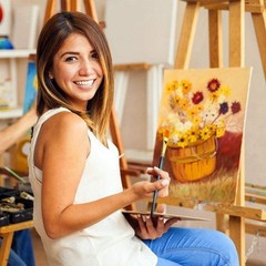 10-Piece Artist Paint Brush Set with Nylon Bristles for Acrylic & Watercolor