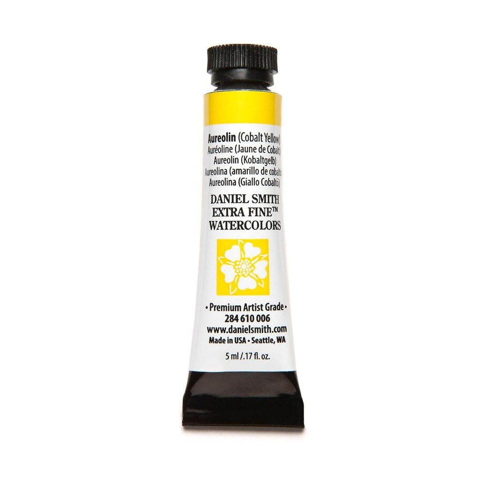 Daniel Smith Extra Fine Watercolor Paint, 5ml Tube, Aureolin(Cobalt Yellow), 284