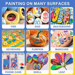 288 Colors Acrylic Paint Markers, Soft Brush Tip Pens and Markers, Acrylic Pa…