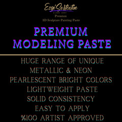 3D Sculpture Painting Paste|Texture Paste|Decorative Plaster|6 oz