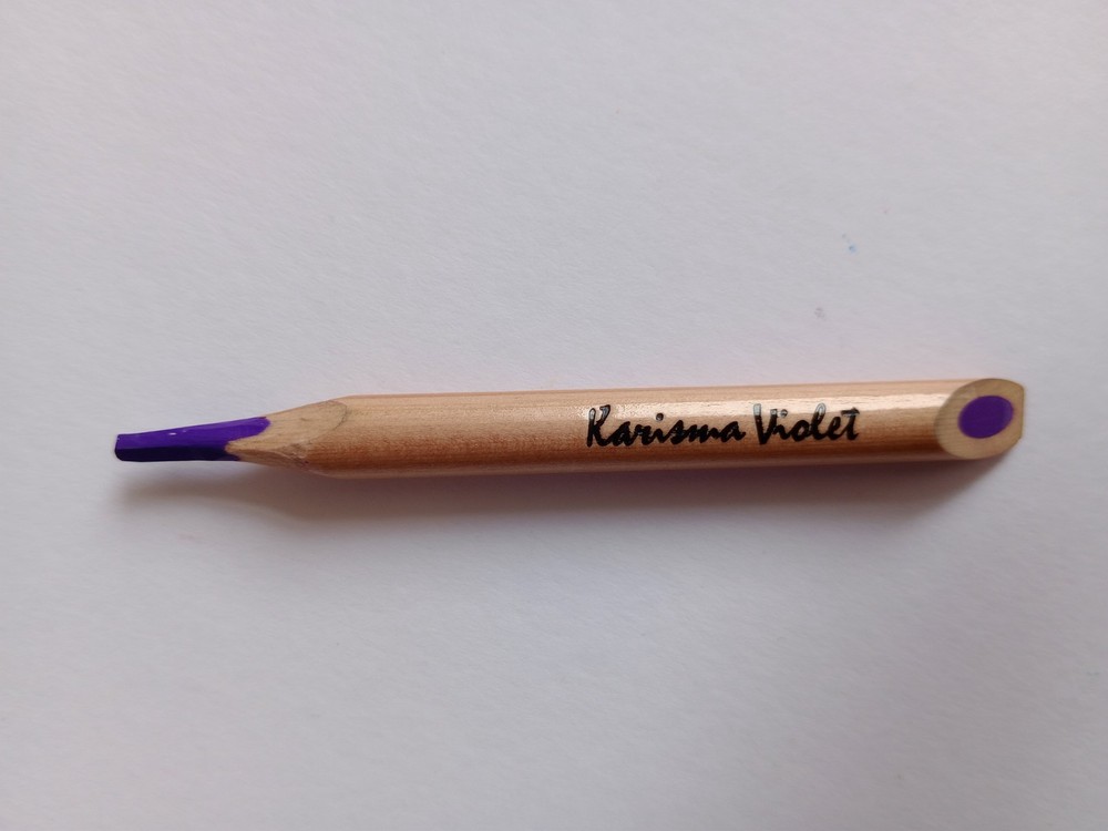 Rare Unnumbered Vintage Karisma Colour Pencil Violet Used Berol Karismacolor GC