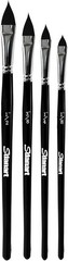 Cat Tongue Watercolor Brushes,4 PCS Oval Wash Paint Brushes for Acrylic Paint…