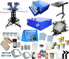 INTBUYING 4 Color 4Station Screen Pringting Kit T-shirt Screen Printing Machine