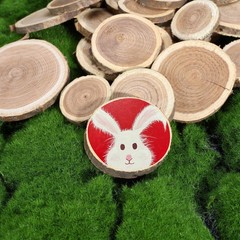 Natural Wood Slices for Crafts, 1.2″-2.5″ Mini Assorted Unfinished Wood Tree …