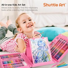 335 Piece Kids Art Set, Multi-Media Art Supplies, Gift Art Kit with Trifold Ease
