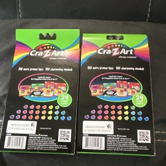 Cra-Z-Art Twist Up Neon Brites Colored Pencils Neon 24 Colors (2 Packs)