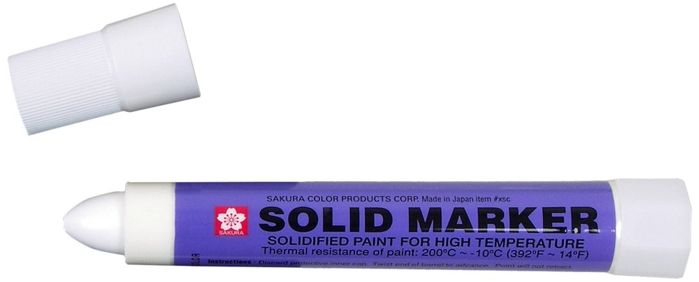 Sakura Solidified Paint Solid Marker, White (Box 1 Count (Pack of 12),