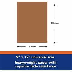 Tru-ray Construction Paper – 12″ X 9″ – Brown (PAC103025)