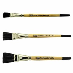 AS-190 Soft Ox Hair Wash/Glaze Brush Set 3 pcs