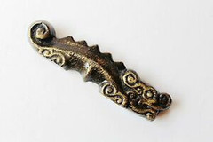 4.9″ Painting Calligraphy Iron Dragon Shape Sumie Brush Rest Paperweight Tool