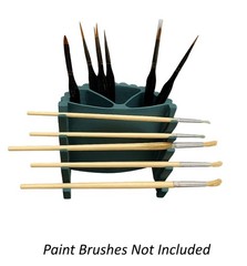 Artists Paint Brush Holder Caddy for Watercolor Oil Acrylic Craft Hobby