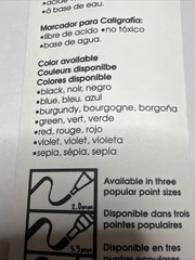 Marvy Uchida 6000 Calligraphy Pen Blue 2.0 Size Acid Free Non Toxic Water Based
