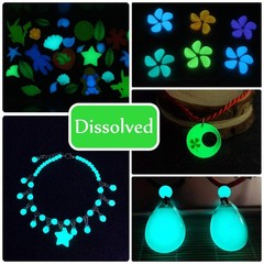 Epoxy UV Resin Color Pigment – Glow In 0.34 Fl Oz (Pack of 10), Transparent