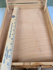 Wooden Folding Box Artists Easel Painting Stand Capt. Jack Rauscher Pirate Ship