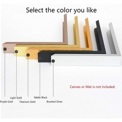GVS-ART DIY Metal Floating Frame for 11X14″ Canvas Painting Art ，4/5″(2.1