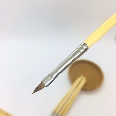 XDT Triangular Tip Nail Art Brush 20pc Set #00 Pure Kolinsky Sable Micro Detail