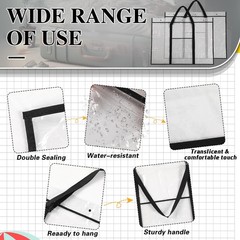 Windyun 2 Pack Large Poster Storage Bag 48″ x 36″ 48 x 36 inches, Black