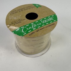 Crafter’s Square Gold Wire Edged Ribbon 2.5″ x 9 Ft (3 Yards) Craft Supply