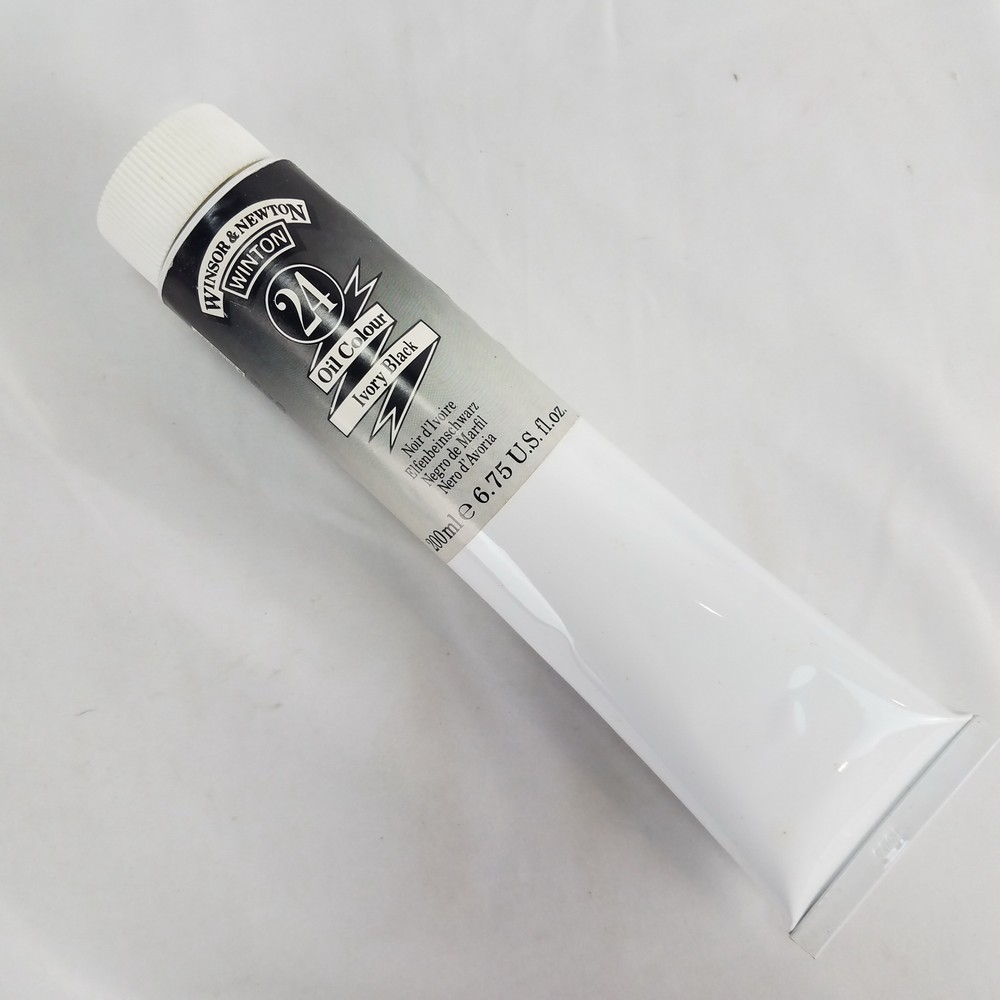Winsor & Newton Winton Oil Color Paint – IVORY BLACK – 200ml 6.75 oz NEW