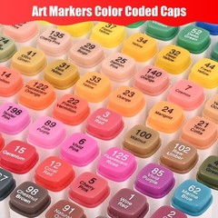 Best Taotree Alcohol Markers Set 100 Colors with Case & Holders Dual Tips Art