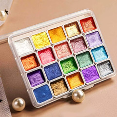 Color Pearl Watercolor Pigment Set for Traditional Chinese Painting