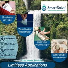 SmartSolve 2 pt. Water-Soluble Bio-Based Paper | Dissolves Quickly in Water |…