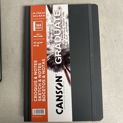 Canson Graduate Series Sketch & Notes Book 5.5″X8.5″ Case Of 5