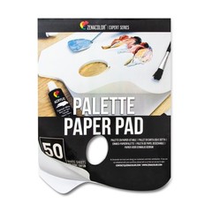 Zenacolor – Paper Palette Pad – 50 Removable and 12 x 9 x 2.4 inches, White