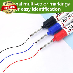 Long Head Deep Hole Marker Pens 15PCS Long Nib Marker 20Mm Quick Dry Waterproof