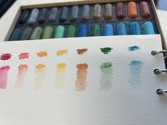 MAIMOUFIN Watercolor Journal,100% Cotton Watercolor Paper, 7.6″ x 7.6″,20 She…